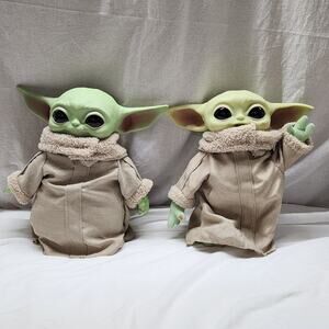 Set of 2 Star Wars Mandalorian The Child Plush 11 inch Figures W